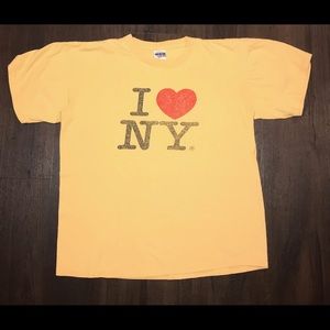 Faded Yellow I ❤️ NY T-Shirt